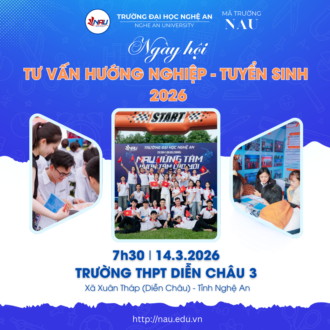 NAU đến với học sinh Diễn Châu - Quỳnh Lưu: Cùng mở cánh cửa tương lai 2026
